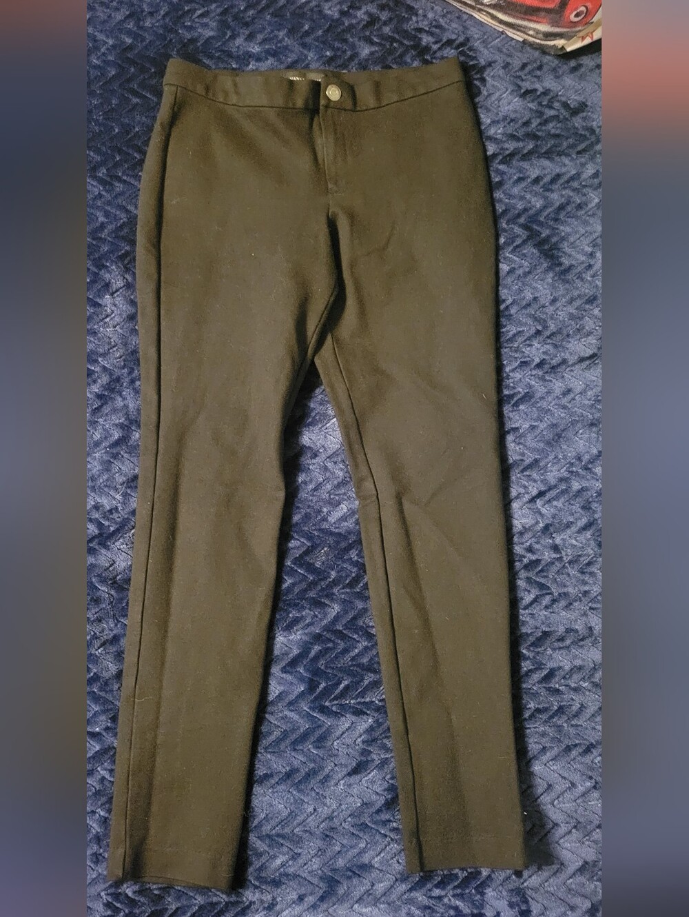 Women's Banana Republic Casual Black Straight-Leg Ankle Pants, Size 2 Petite
